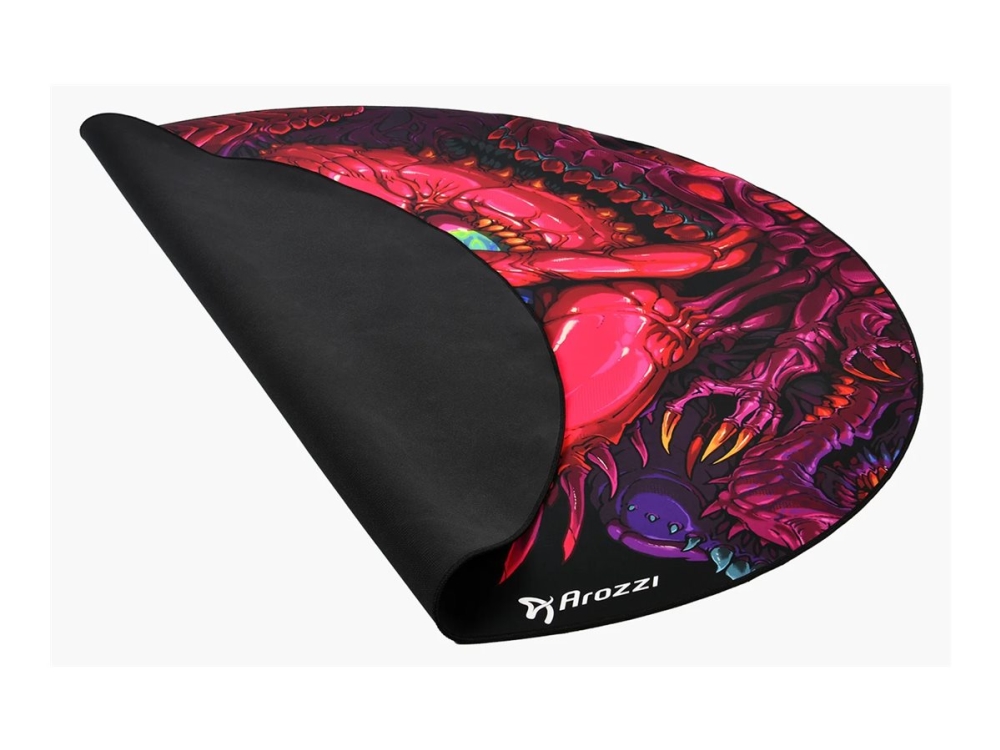 Arozzi Zona - Stolemåtte for kontor - rund - 121 cm - kravlende kaos