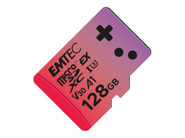 Emtec Ecmsdm128gexg, 128 Gb, Microsdxc, Uhs-I, 880 Mb/S, 550 Mb/S, Class 3 (U3)