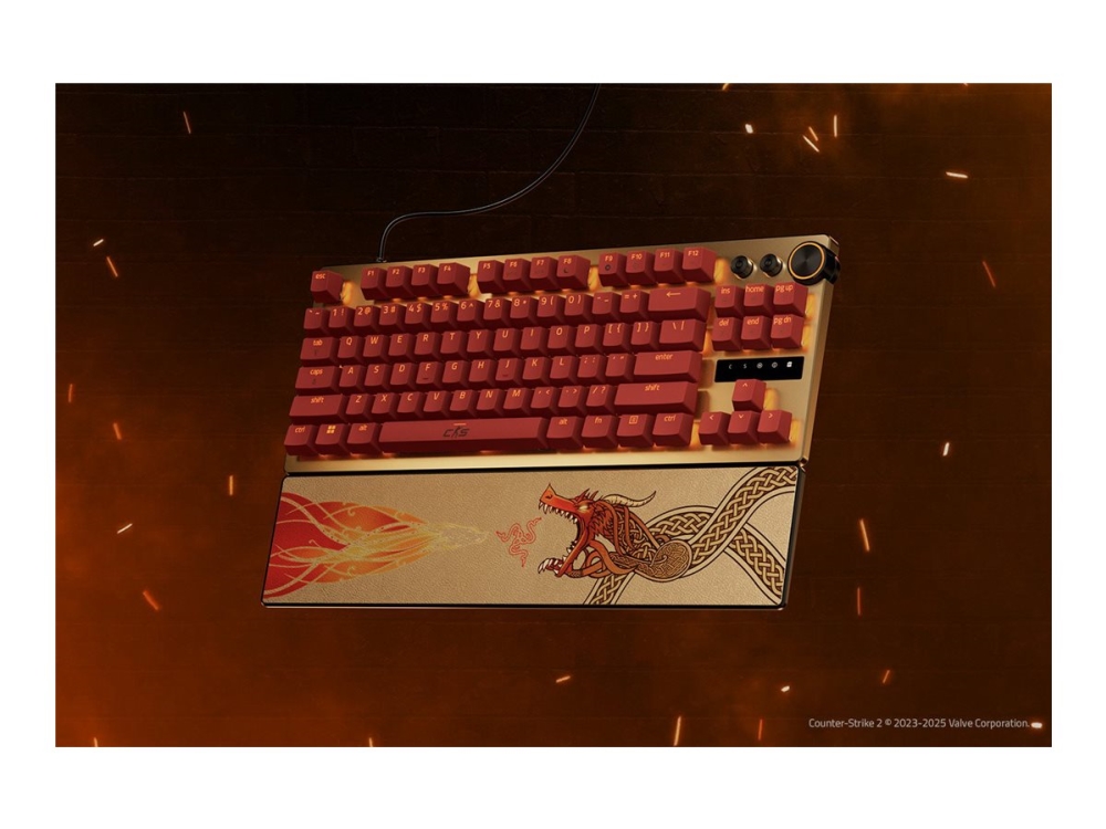 Razer Huntsman V3 Pro - Counter Strike 2 Edition - tastatur - TKL - backlit - USB - QWERTY - USA - tastkontakt: Razer Analog Optical Switches (Gen-2)