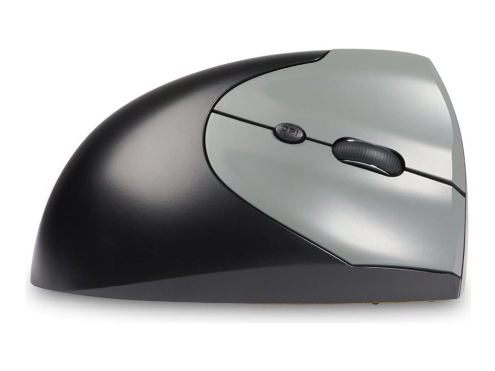 Bakkerelkhuizen Handshake - Lodret Mus - Ergonomisk - Venstrehåndet - Optisk - 7 Knapper - Trådløs, Kablet - 2.4 Ghz, Usb-C, Bluetooth 5.3 - Trådløs