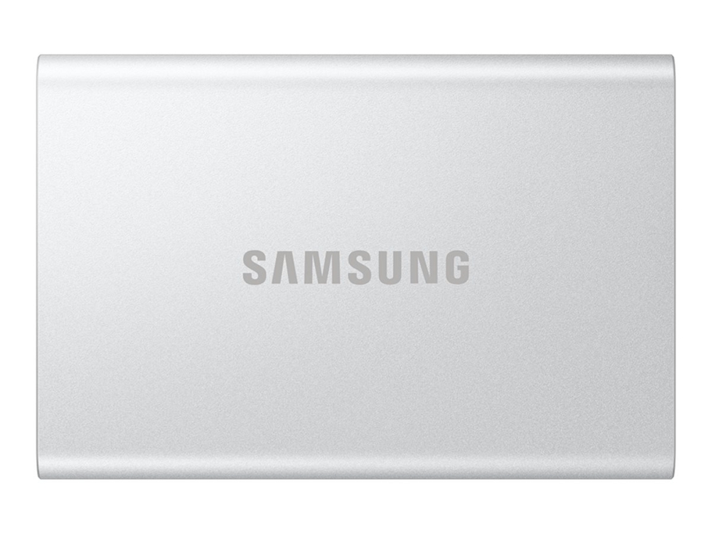 Samsung T7 Resurrected MU-PD2T0G - SSD - krypterat - 2 TB - extern (portabel) - USB 3.2 Gen 2 (USB-C kontakt) - 256 bitars AES - silver | Datorkomponenter - Hårddisk & Lagring - Externa hårddiskar | GameStuff