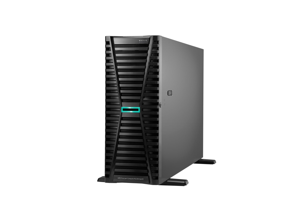HPE ProLiant Compute ML350 Gen12 - Server - tower 4U - 2-vejs - 1 x Xeon 6515P / op til 3.8 GHz - RAM 64 GB - SATA/SAS/NVMe - hot-swap 2.5 bås(e) - SSD 2 x 480 GB - skærm: ingen