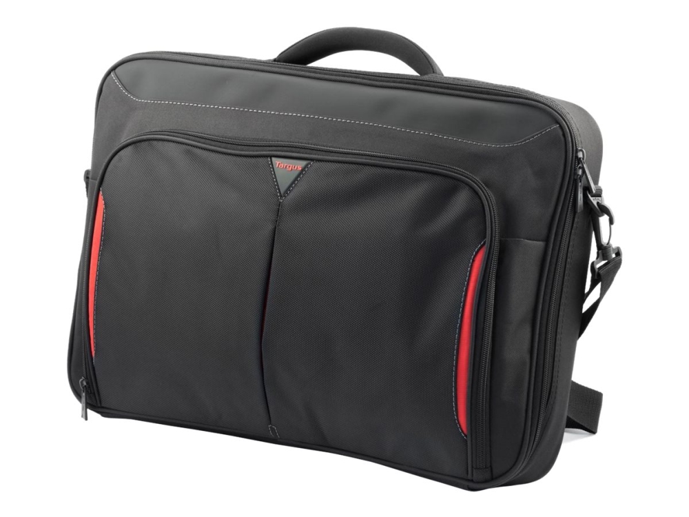 Targus 17-18 tommer Classic Briefcase Ecosmart 18 tommer Polyester, Polyethylenterephthalatfolie (pet) Rød, Sort