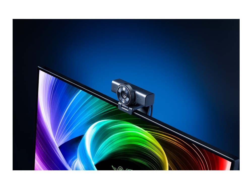 Razer Kiyo V2 X - Webcam - farve - 3,7 MP - 2560 x 1440 - audio - USB 2.0 - MJPEG, YUY2