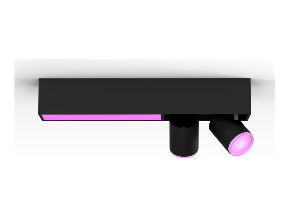 Philips Hue White and Color Ambiance Centris - Kit med takspotlight och ljusskena - LED - GU10 - totalt: 11 W - klass G - 2000-6500 K - svart | Belysning - Inomhusbelysning - Taklampa & Pendellampa | GameStuff