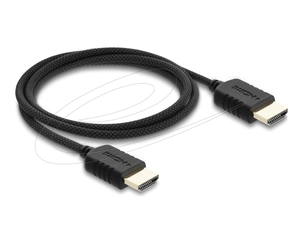 Delock - High Speed - Hdmi-Kabel - Hdmi-Stecker Auf Hdmi-Stecker - 1 M - Dreifach Geschirmtes Koaxialkabel - Schwarz - Unterstützung Von 8K60 Hz (768