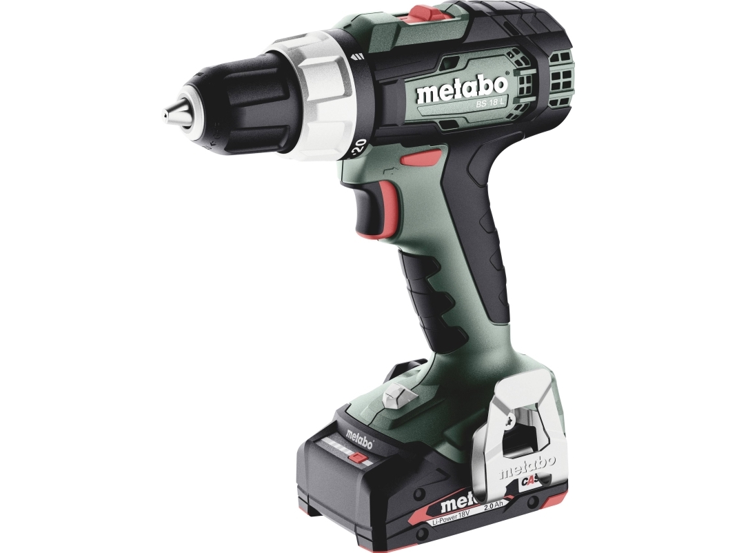 Metabo BS 18 L 614051500 Sladdlös borrmaskin 18 V 2 Ah Litium borstlös, inkl. extra batteri, Väska, Inkl. laddare | Borrmaskin | GameStuff