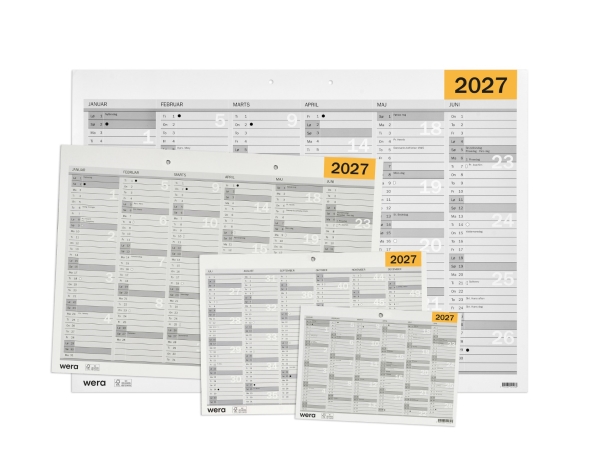 Wandkalender A2 2027 Dk