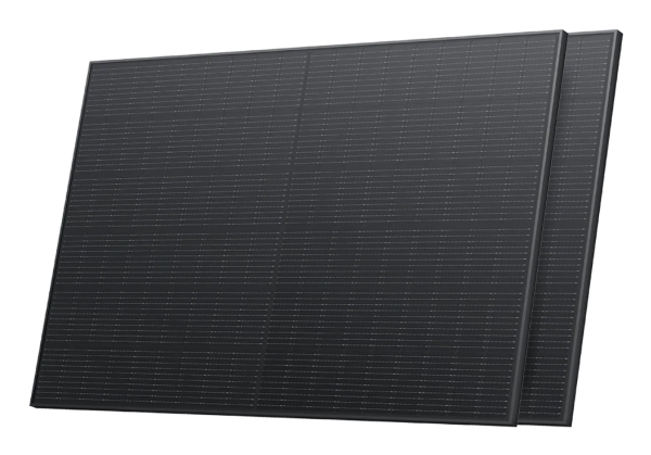 EcoFlow 400W Rigid Solar Panel (2 pieces), 400 W, 37,1 V, 13,79 A, Monokrystallinsk silicium, Sort, IP68