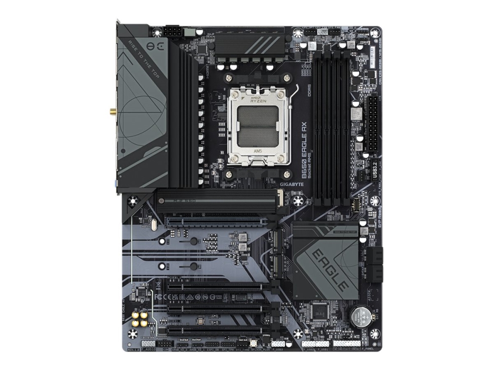 Gigabyte B650 Eagle Ax Mainboard - Amd Ryzen 9000Er-Serie, 12+2+2 Phasen Vrm, Bis Zu 7600 Mhz Ddr5 (Oc), 1Xpcie 5.0 + 2Xpcie 4.0 M.2, Gbe Lan, Wifi 6