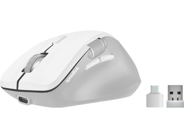 Speedlink Libera Rechargeable Mouse, Højre Hånd, Optisk, Rf Trådløs + Bluetooth, 3200 Dpi, Hvid