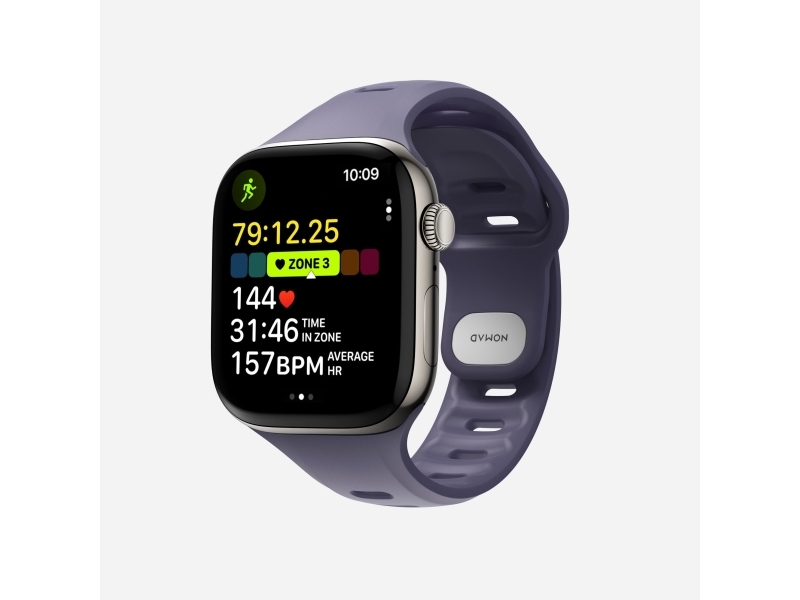 Nomad Tempo Band, Band, Smartwatch, Lilla, Apple, 41Mm / 42Mm, Gummi