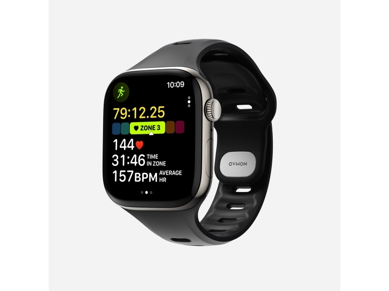 Nomad Tempo Band, Band, Smartwatch, Black, Apple, 41Mm / 42Mm, Rubber