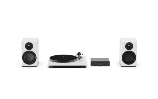 Pro-Ject Colourful Audio System E, Bæltedrevet Pladespiller, Sort, Hvid, Metal, 33,45,78 Rpm, 33,45,78 Rpm, 21,9 Cm