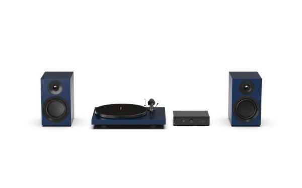 Pro-Ject Colourful Audio System E, hihnakäyttöinen levysoitin, sininen, metallia
