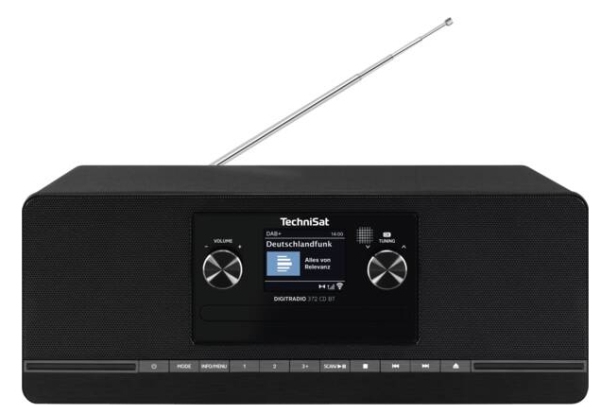 Technisat Digitradio 372 Cd Bt Schwarz, Bærbar, Analog & Digital, Dab, Dab+, Fm, 10 W, Mp3, 6,1 Cm (2.4")