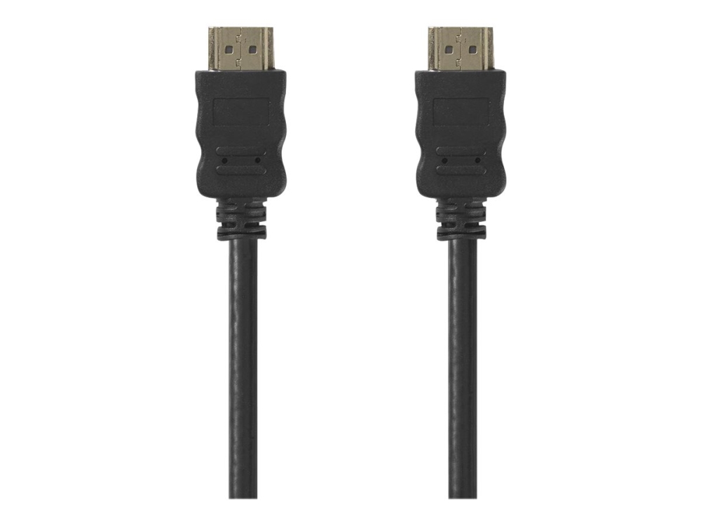 Nedis - Hdmi-Kabel Med Ethernet - Hdmi Han Til Hdmi Han - 5 M - Sort - Rund, 1080P Unterstützung