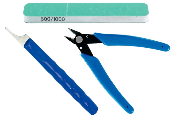 Plastic models preparation tool kit 3pcs