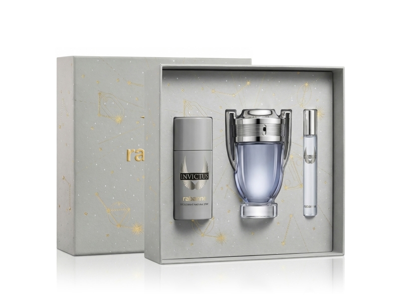 Rabanne Invictus EDT 100 ml + EDT MINI 10 ml + DEO VAPO 150 ml (mand)