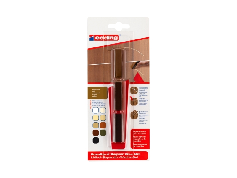Edding e-8901 møbel reparation voks kit bøg/ahorn