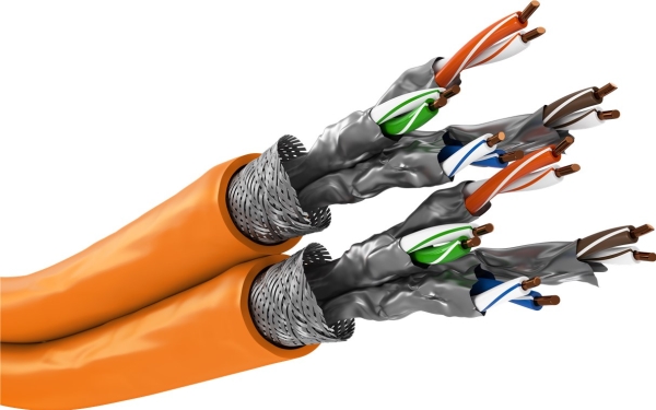 Goobay 75714, 50 m, Cat7a, S/FTP (S-STP), Orange