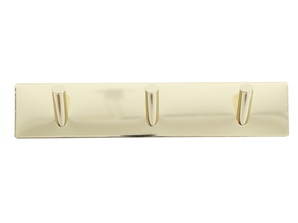 Self-Adhesive Coat Rack , 20 X 4 Cm. Gold Look Selvklæbende Knagerække, 20 X 4 Cm. Messing Look