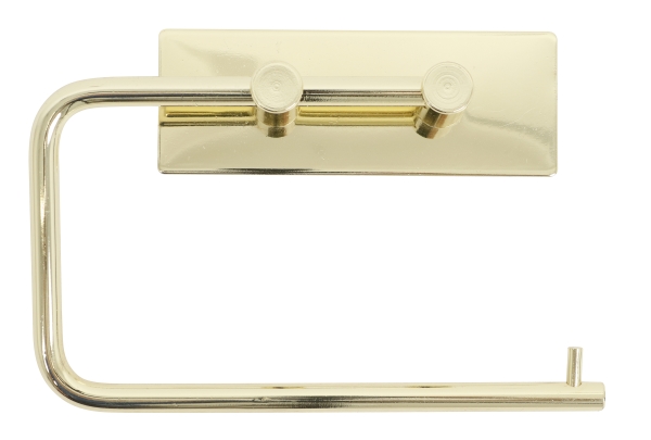 Selbstklebender Toilettenpapierhalter, 15,5 X 10,5 Cm, Goldoptik Selvklæbende Toiletrulleholder 15,5 X 10,5 Cm, Messingoptik