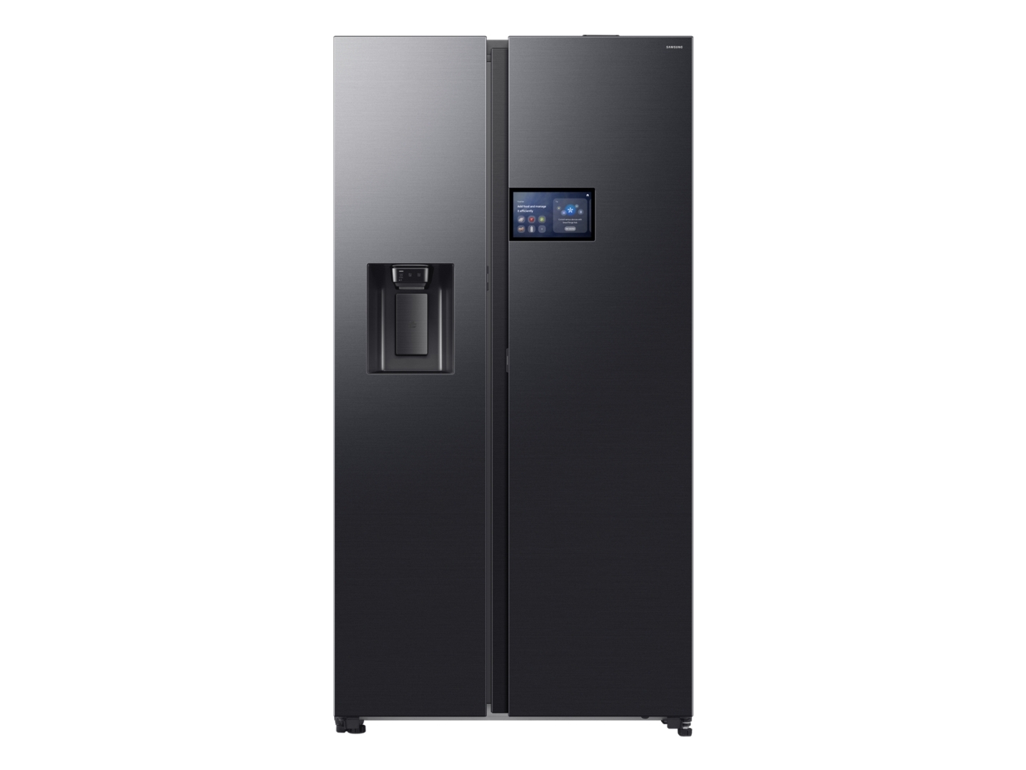 Samsung Series 9 RS90F64EDF, Fritstående, Amerikansk dør, Sort, 2 dør(e), Premium Black Steel, 36/64