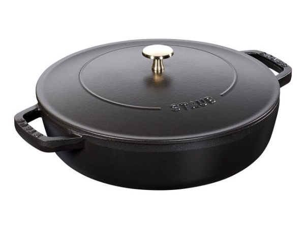 Alternativ bild 0 för Staub Cocotte Chistera traktörgryta 28 cm 3,7 liter, svart