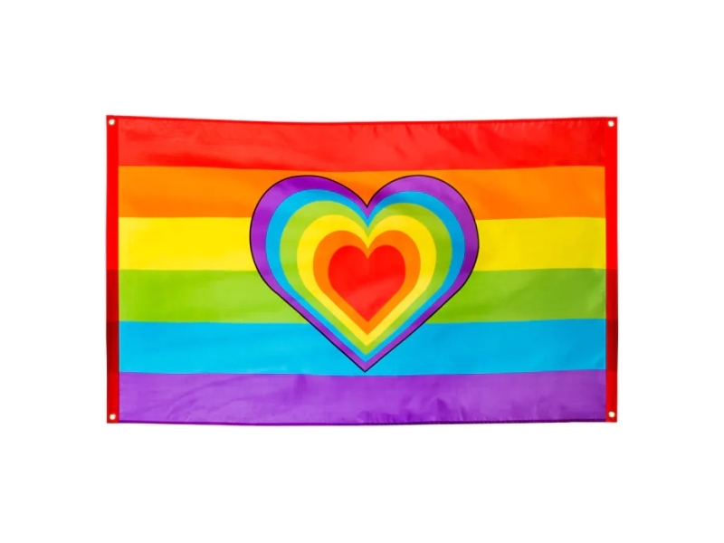 Regnbue Flag, 90X150 Cm
