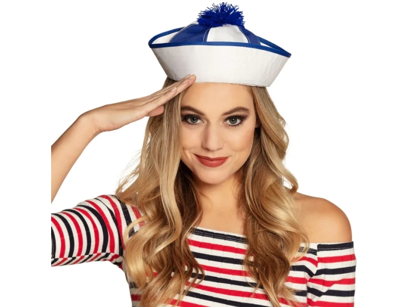 Matros Hat, Blå Og Hvid
