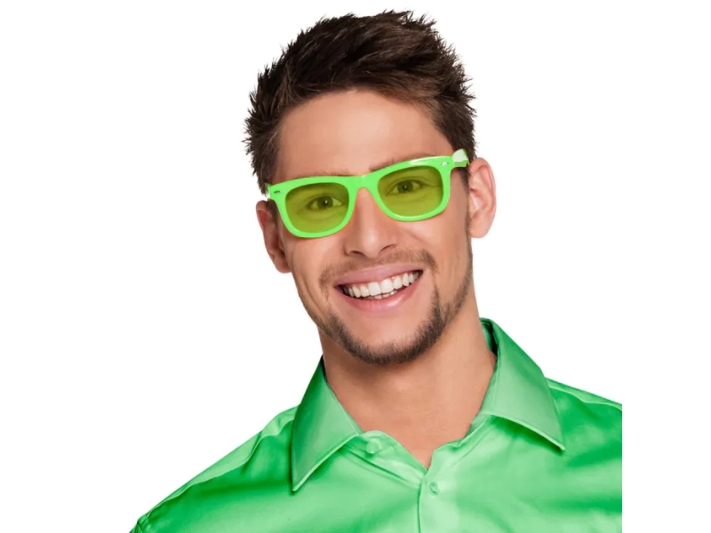 Boland 02622, Karnevalskostüm-Brille, Erwachsener, Unisex, Acryl, Polycarbonat (Pc), Grün, 40 G