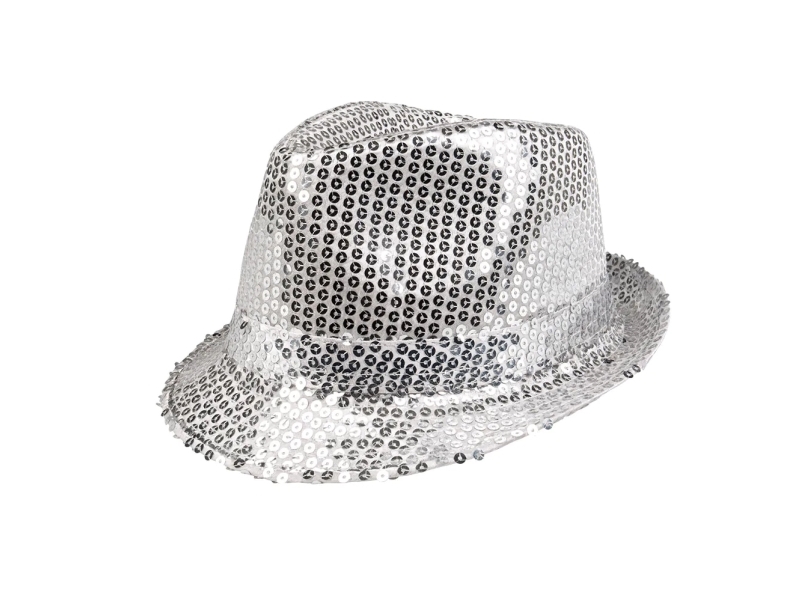 Boland 8712026012920, Hatt til kostyme, Voksen, Alle kjønn, Polyetylentereftalat (PET), Polyester, Sølv, 220 mm