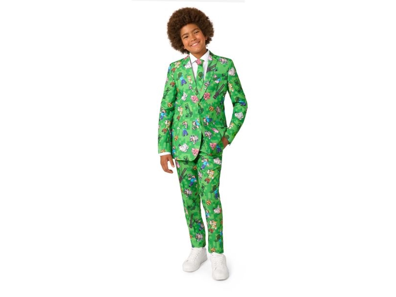 OppoSuits Teen Minecraft Jakkesæt - 170/176