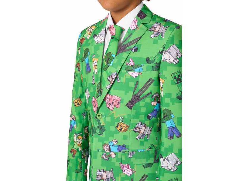 OppoSuits Teen Minecraft Jakkesæt - 170/176