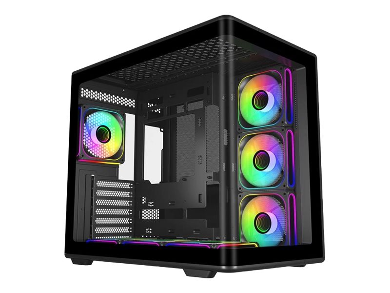 Cooler Master Elite 600, Midi Tower, Pc, Black, Transparent, Atx, Micro Atx, Mini-Dtx, Mini-Itx, Spcc, Steel, Tempered Glass, Gaming