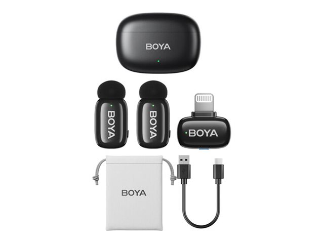 BOYA mini - Mikrofonsystem - Apple Lightning - svart