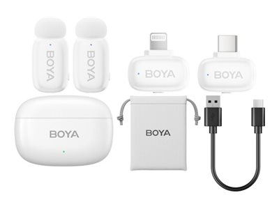 Boya Mini - Mikrofonsystem - Apple Lightning, Usb - Sort