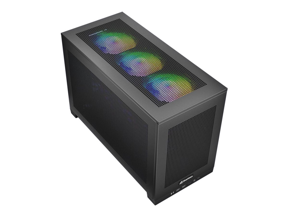 Sharkoon Rebel C20 Rgb Itx, Pc, Schwarz, Mini-Itx, Metall, Gaming, 17,5 Cm