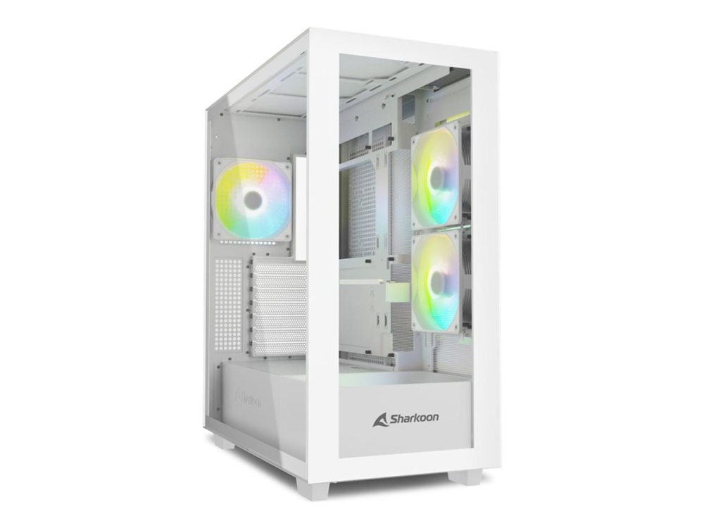 Sharkoon Rebel C60 - Midi Tower - Pc - Weiß - Atx - Micro Atx - Mini-Itx - Stahl - Gehärtetes Glas - Gaming (4044951040049)