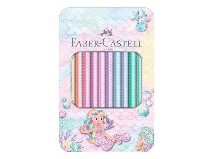Farveblyant Faber Castell Sparkle Jumbo Pastel Havfrue 10 Ass