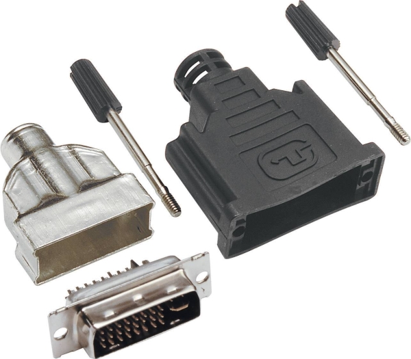 Bkl Electronic 0908002 Dvi-Stik Stik, Lige Poltal: 29 Sølv 1 Stk
