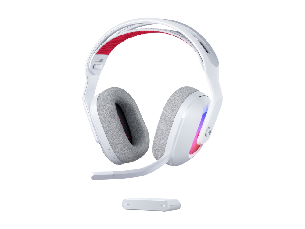 Logitech G Astro A20 X - Headset - Fuld Størrelse - Bluetooth / Lightspeed - Trådløs, Kablet - Usb-A, Usb-C - Hvid