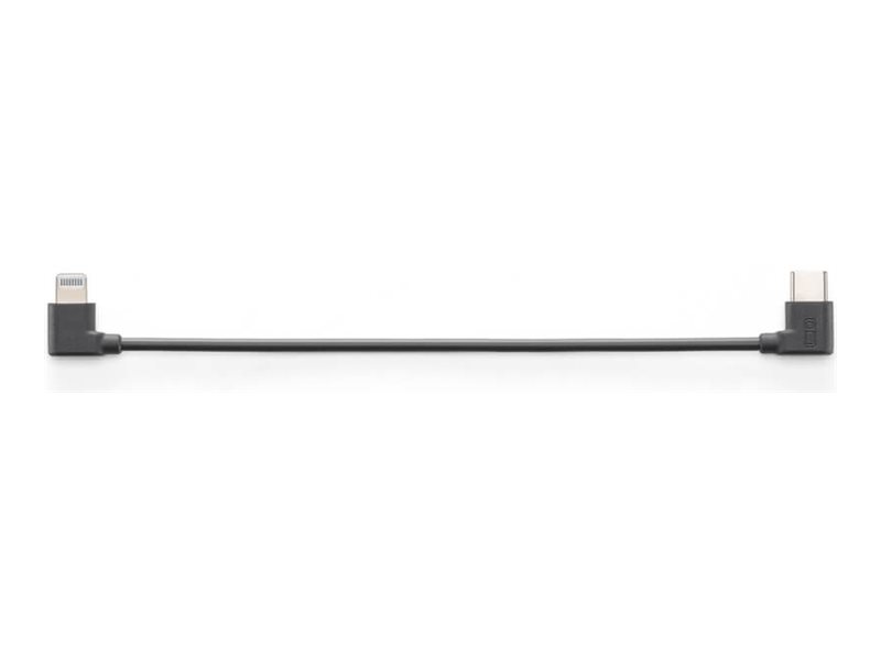 DJI - Lightning-kabel - USB-C han til Lightning han - 15 cm - USB-strøm + audio