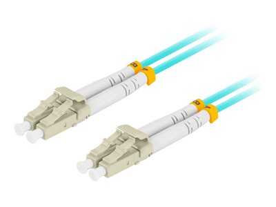 Lanberg - Patchkabel - Lc/Upc Multi-Mode (Han) Til Lc/Upc Multi-Mode (Han) - 10 M - 10 M. - 3 Mm - Fiberoptik - Duplex - 50 / 125 My - Om3 - Halogenf