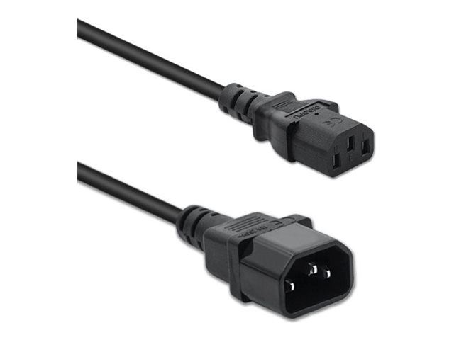 Qoltec 50459 Kabel Für Usv Iec C13/C14 3X1.0Mm 1.5M