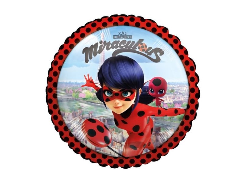 AMSCAN Miraculum folieballong - 43 cm - 1 st universal | Utomhusleksaker - Glasögon & Dykmaske - Poolleksaker | GameStuff