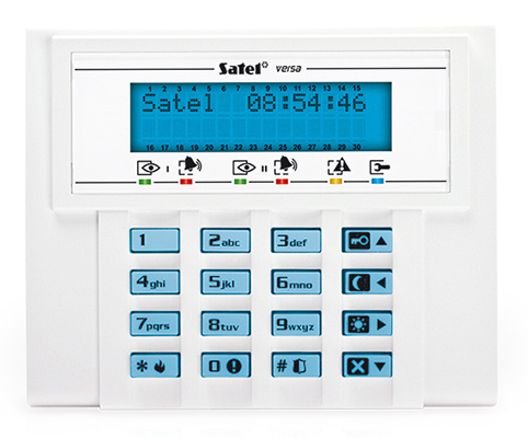 Satel VERSA-LCD-BL, Hvid, 12 V, 40 mA, -10 - 55 °C, 114,5 mm, 22,5 mm