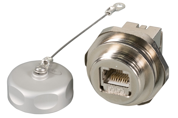 Efb-Elektronik Ip67 Einbaubuchse, M25, Rj45 Cat.6A E-20070, Für Cat.5/6/7 Kabel Hersteller: Efb Elektronik (Ip67ebrj45ksfl)