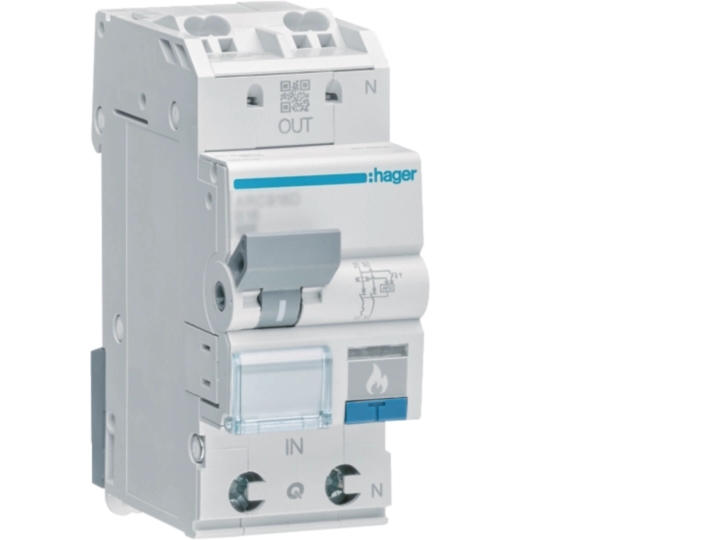 Hager Brandsikringsafbryder 2-Polet 13 A 230 V Arc913d (Arc913d)